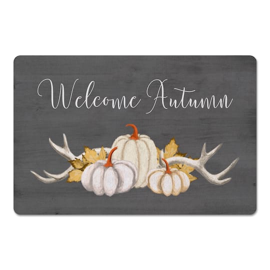 Welcome Autumn Pumpkins Floor Mat